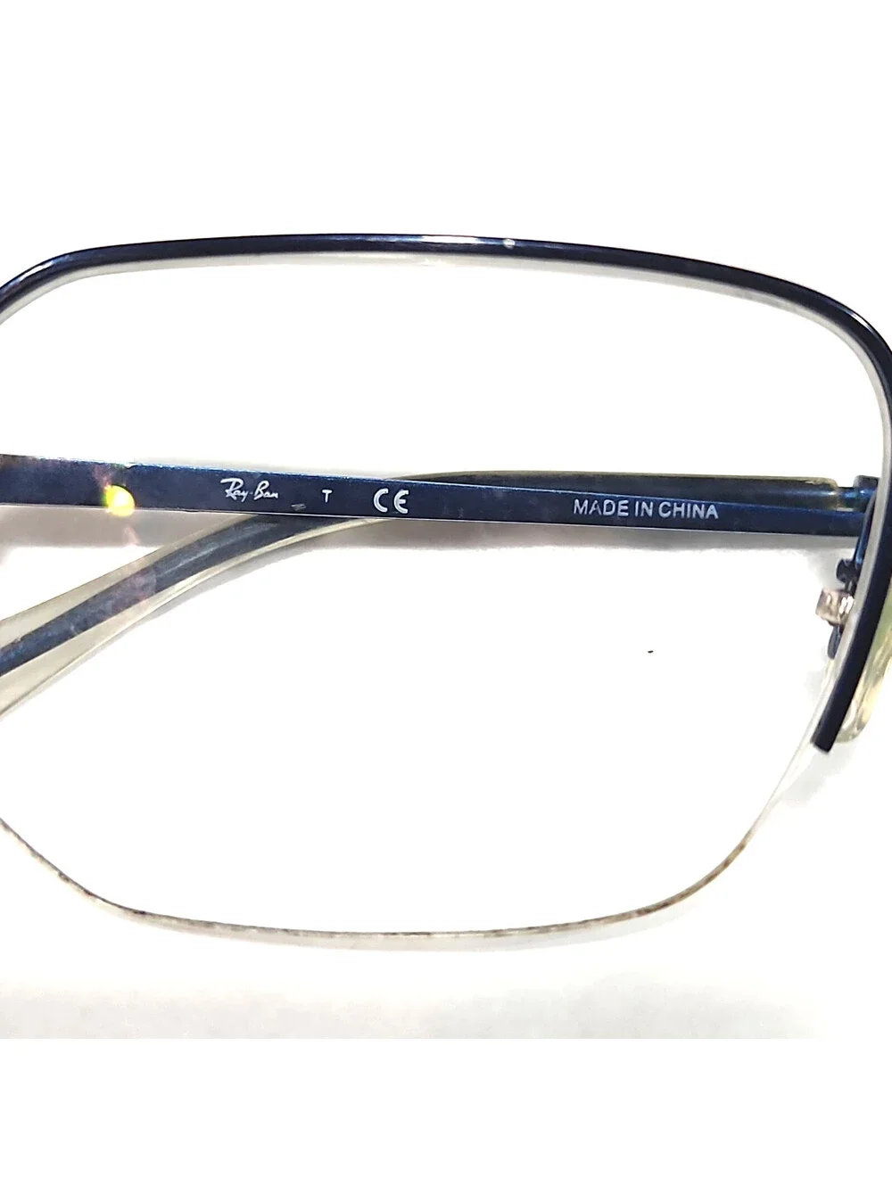 Ray Ban RB6449 3079 Blue Metal Square Eyeglasses 51-19 145